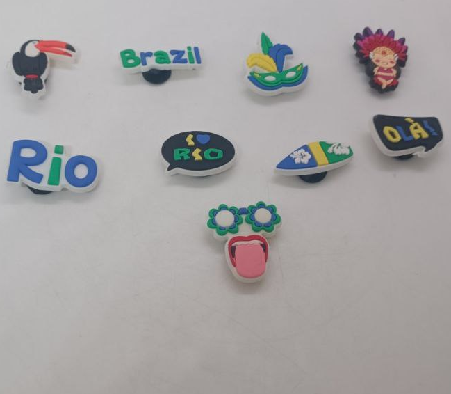 Джибітси Ріо-де-Жанейро, прикраси для крокс, набір 9 шт, фото №2