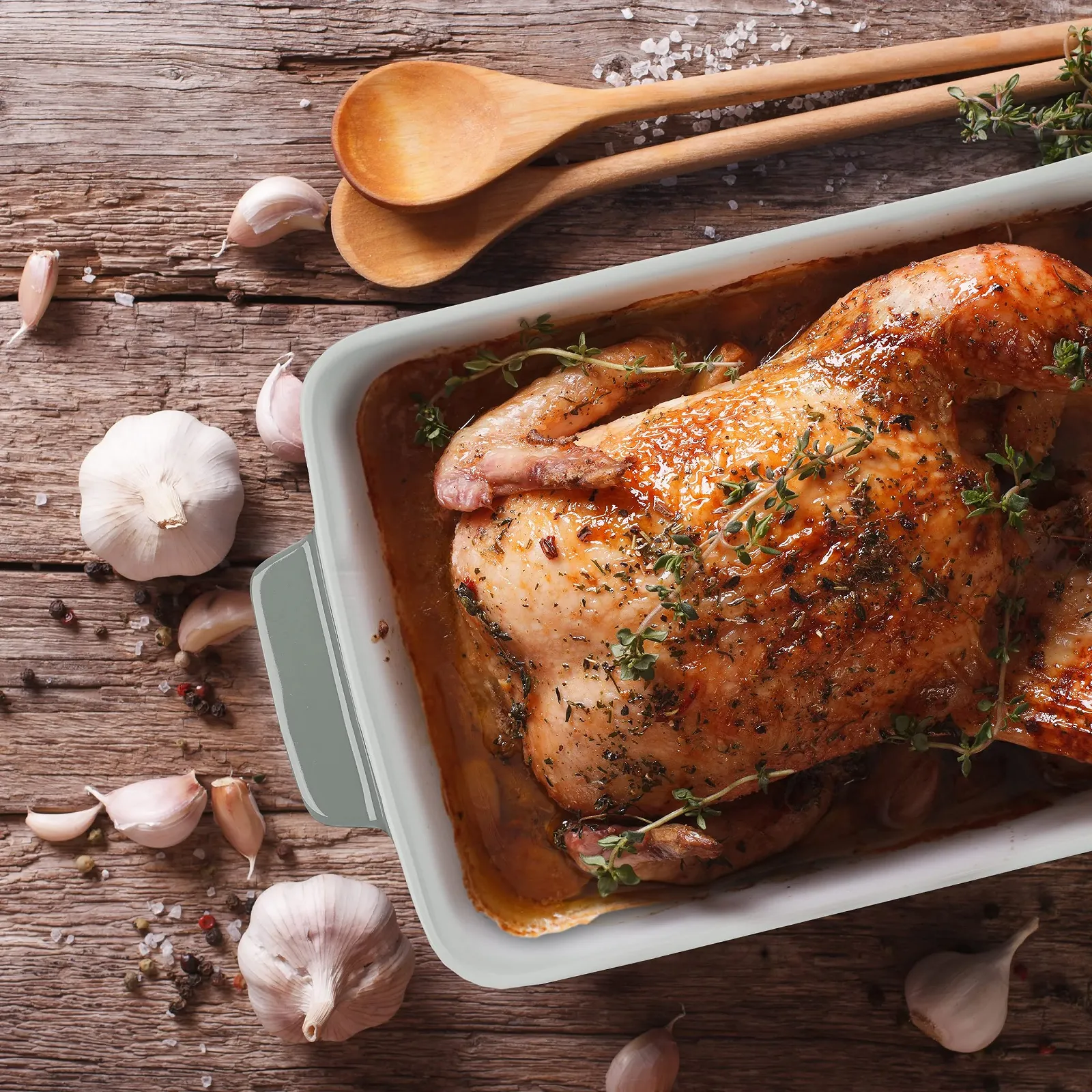 Набір форм для запікання Relaxdays 3 штуки керамічні прямокутні Grey/White 6 x 33 x 20 сантиметрів, фото №5