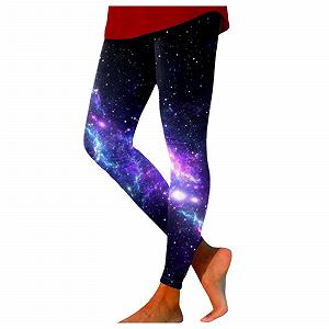 Легінси Generisch Galaxy Костюм Жіночі Galaxy Легінси Кольорові Легінси Незвичайний Космічний Костюм Блискучий 3D Друк Космічний Костюм Для Жінок - Фото 1