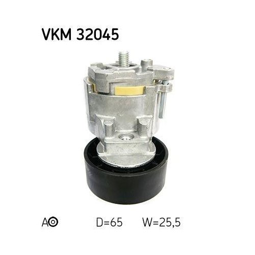 Натягувач ременя, поліклиновий ремінь SKF VKM 32045 для FIAT, знизу зліва, фото №2