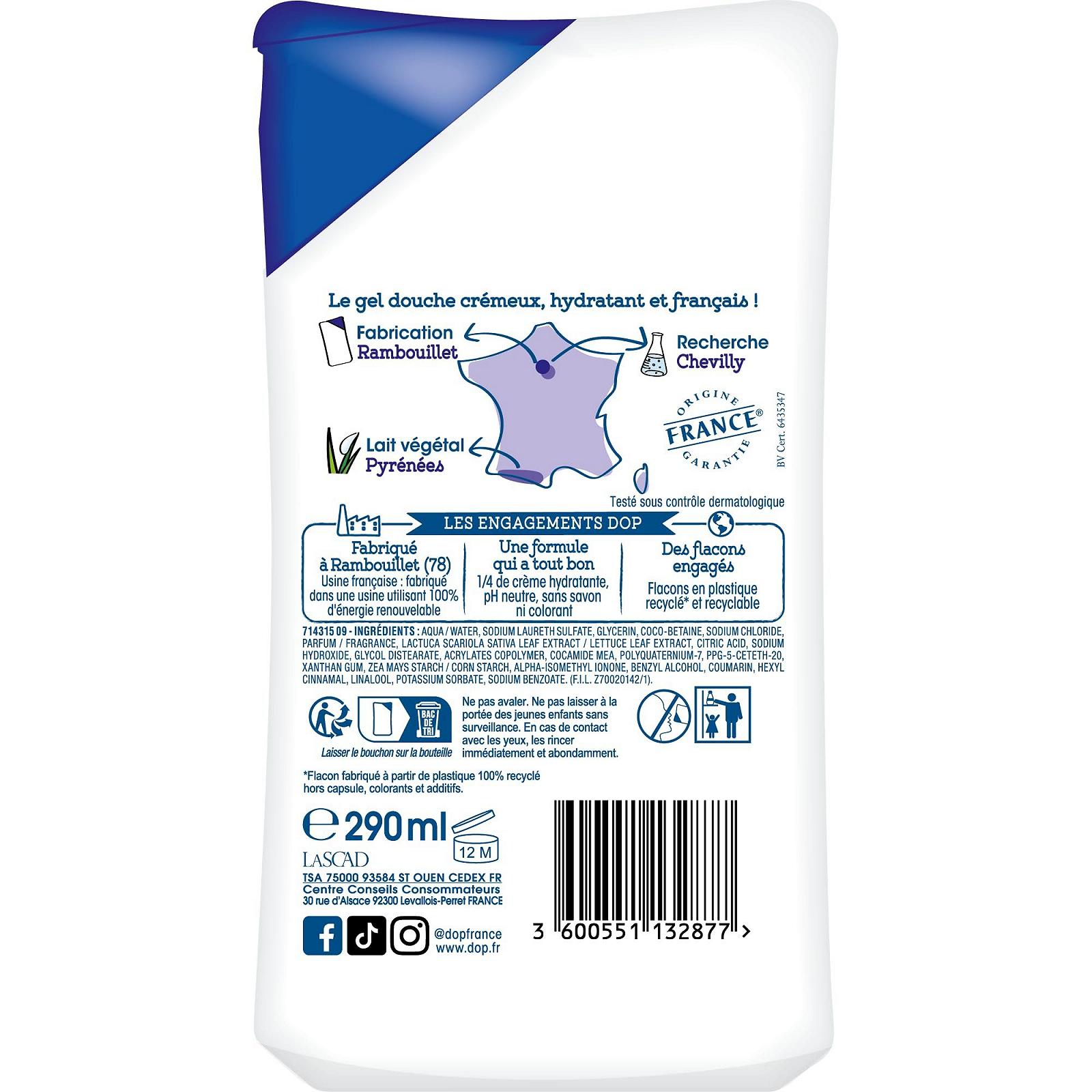 Гель для душу DOP Douceurs de nos regions Pyrenees Vegetable Milk 12 x 290 мл, фото №1