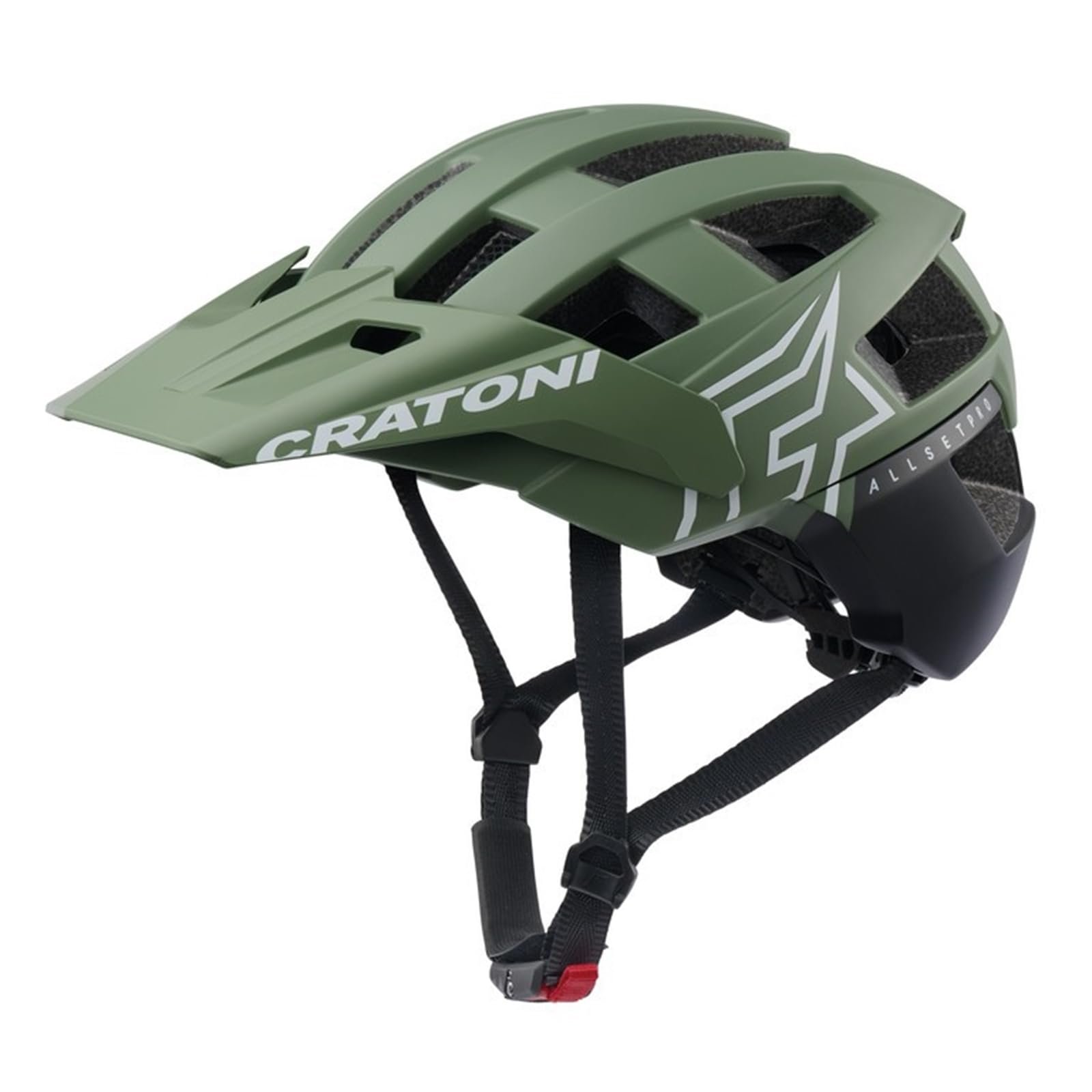 Шолом Cratoni MTB AllSet Pro Khaki/schwarz matt, фото №1