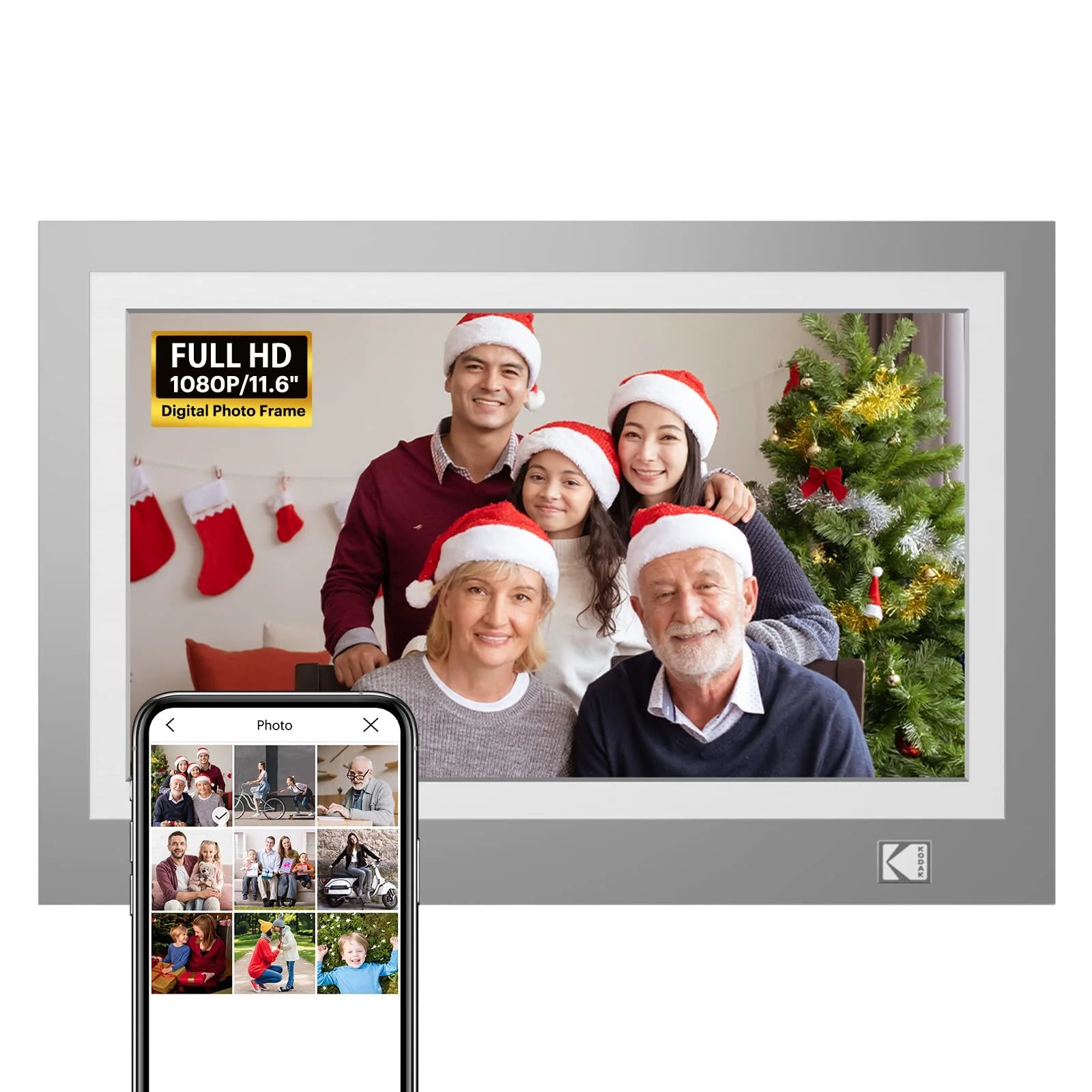 Цифровая фоторамка KODAK 11.6" HD Touch Screen 1366 x 768 WiFi 32GB, фото №1