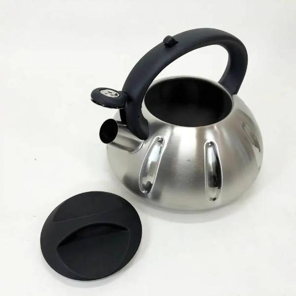 Чайник из нержавеющей стали со свистком 3л UNIQUE UN-5304, фото №1
