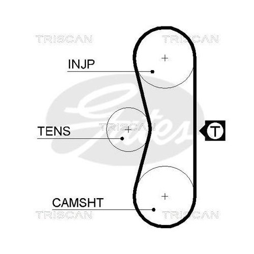 Комплект ремня ГРМ TRISCAN 8647 10027 для CITROËN, фото №2