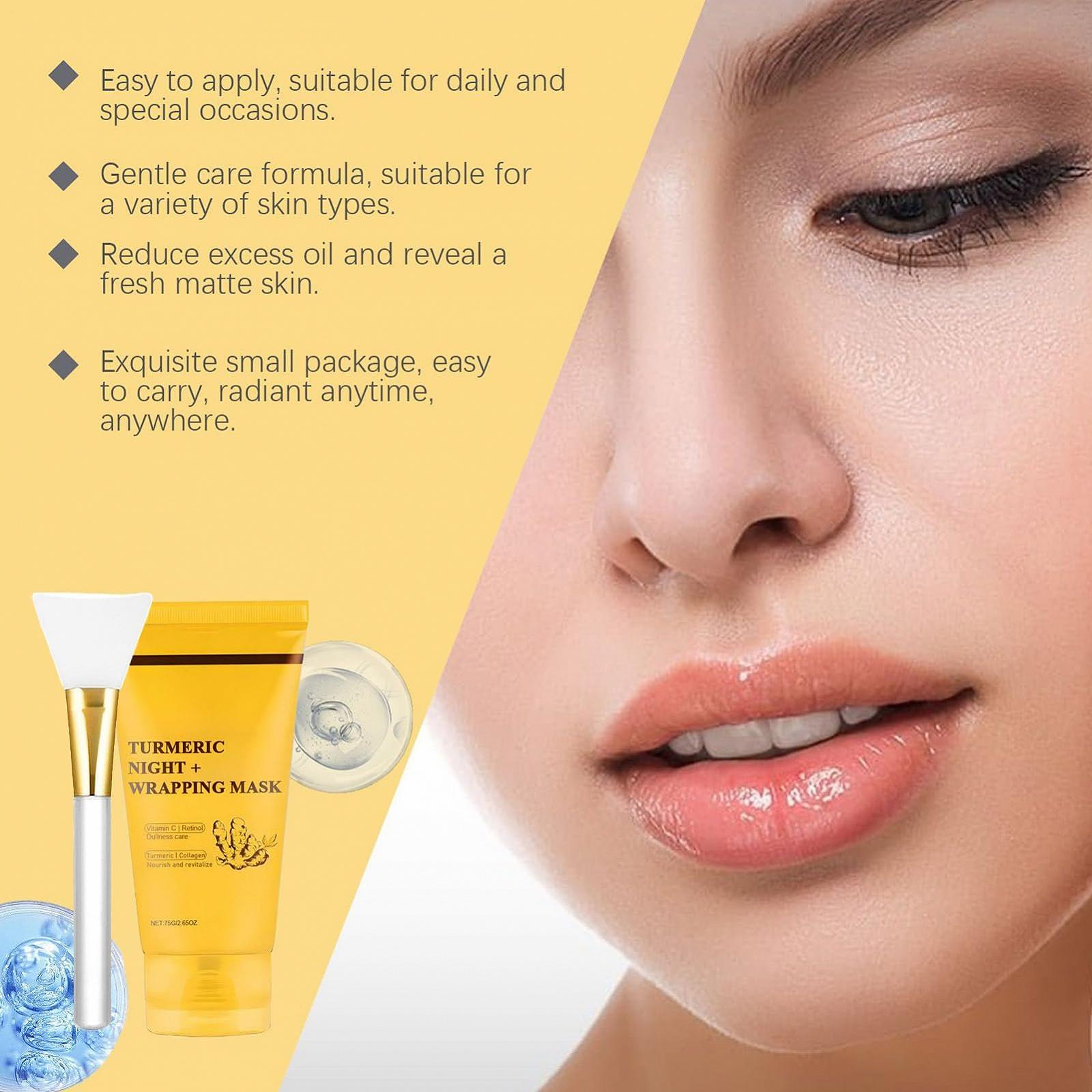 Маска для обличчя Iouyjiu Overnight Wrapping, нічна зволожуюча маска для сяючого кольору, фото №4