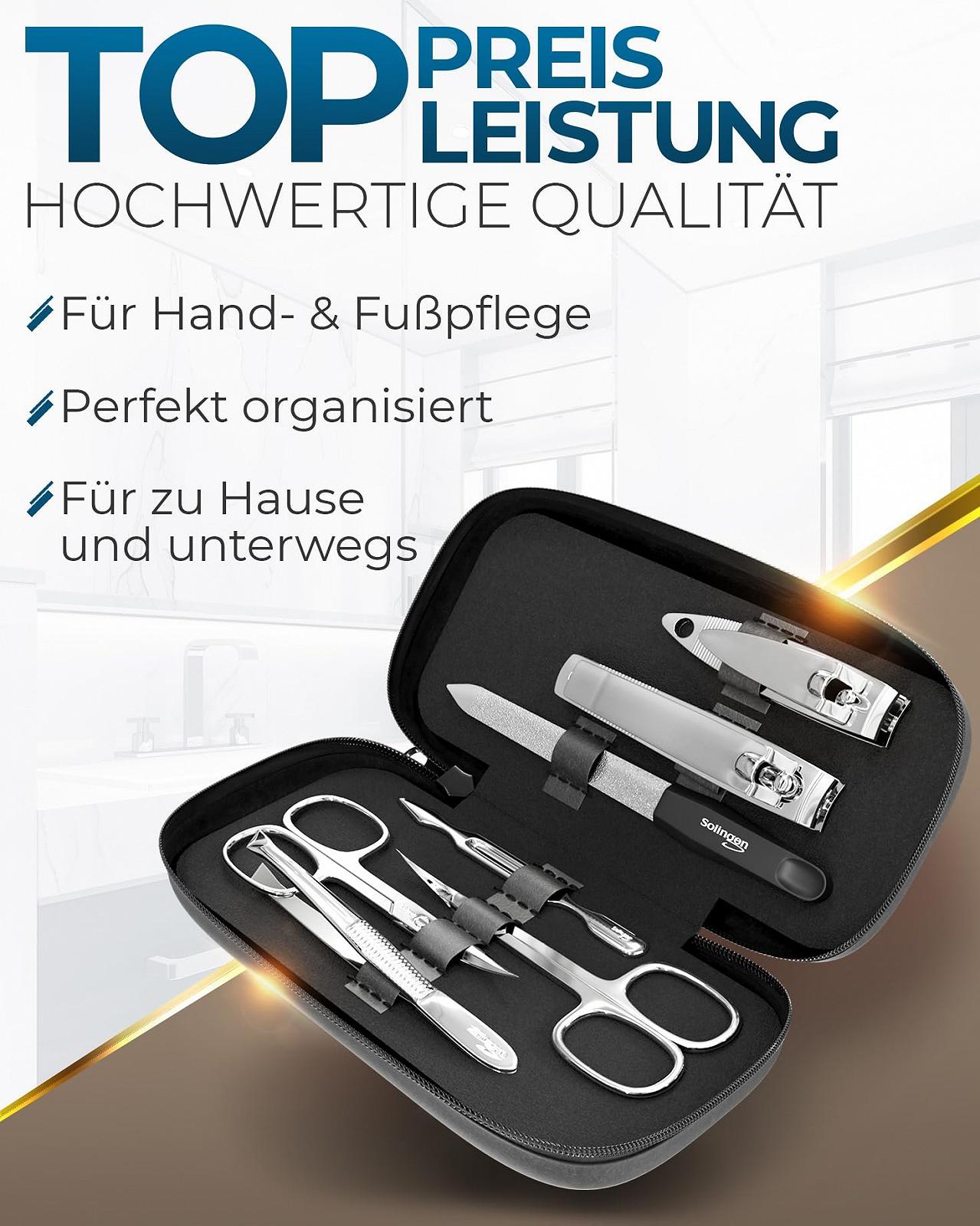 Манікюрний набір Solingen marQus, 7 предметів, полірована нікельована сталь, фото №2 Манікюрний набір Solingen marQus, 7 предметів, полірована нікельована сталь, фото №2