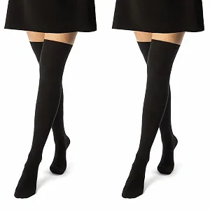 sockenkauf24 Пара шкарпеток вище коліна Бавовняні - Фото 1