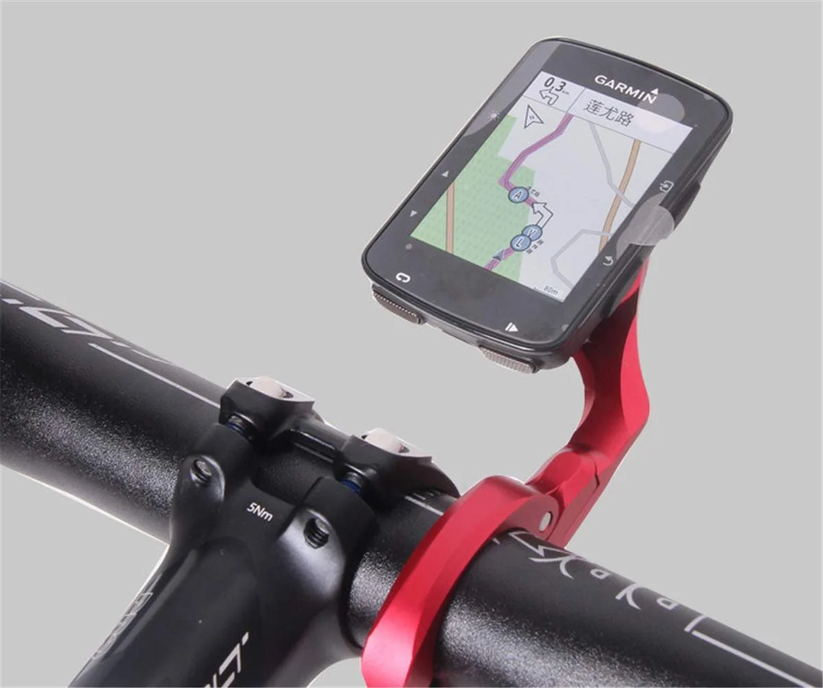 Кріплення для велокомп'ютера CNC LOL Garmin Edge 200 500 510 530 540 800 810 830 840 1000 1030 1040 1050 Black/Red, фото №6