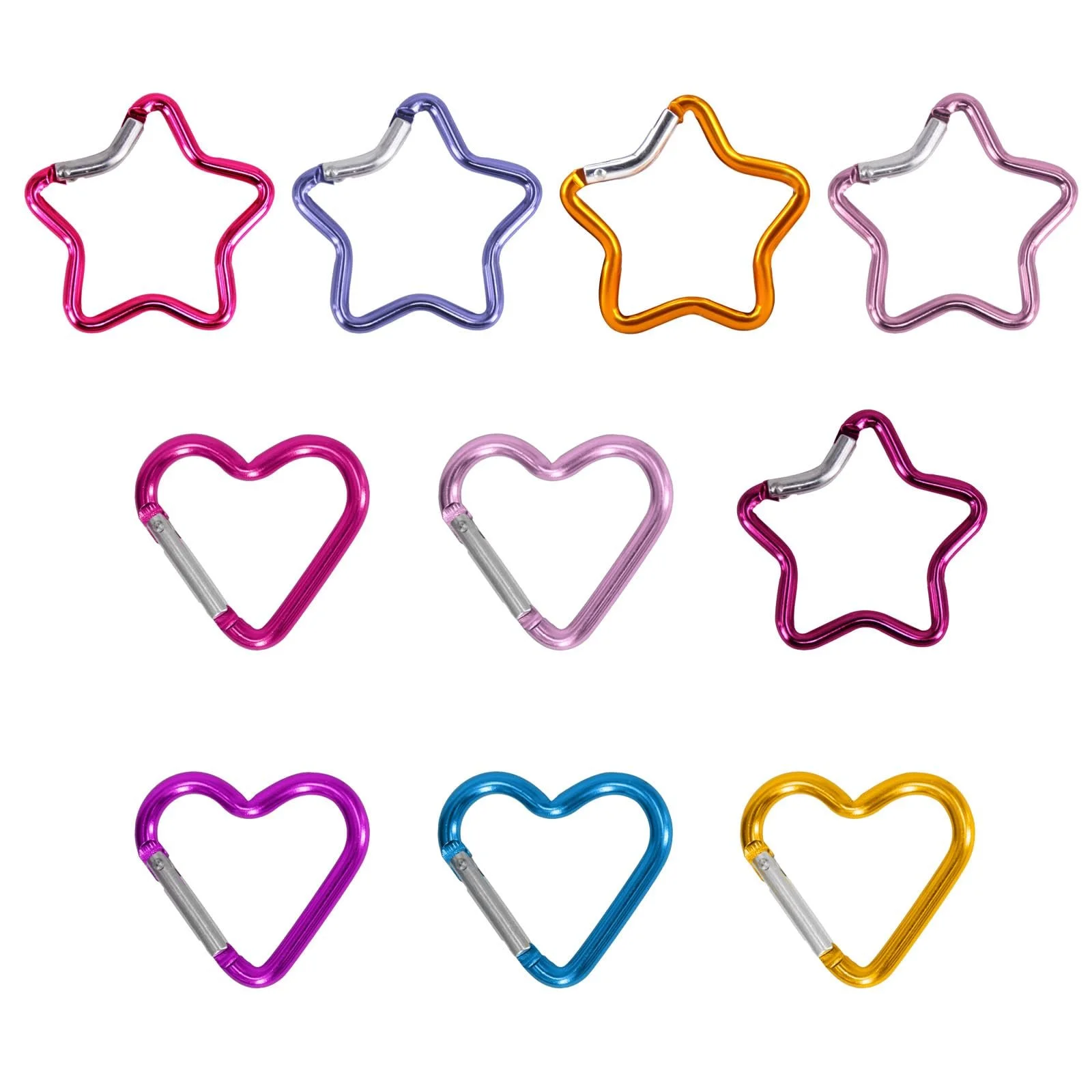 Карабин из алюминиевого сплава Брелок Карабин Крючок Соединитель для собачьего поводка 10 шт, фото №7