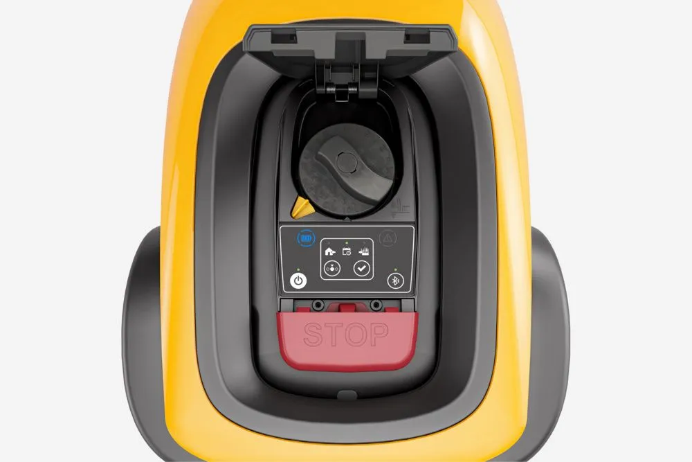 Газонокосарка-робот Stiga G 600 / Акумуляторна / 90 хв роботи / Bluetooth / до 600 м² / 18 см ширина косіння / Сірий-Жовтий, фото №4 Газонокосарка-робот Stiga G 600 / Акумуляторна / 90 хв роботи / Bluetooth / до 600 м² / 18 см ширина косіння / Сірий-Жовтий, фото №4