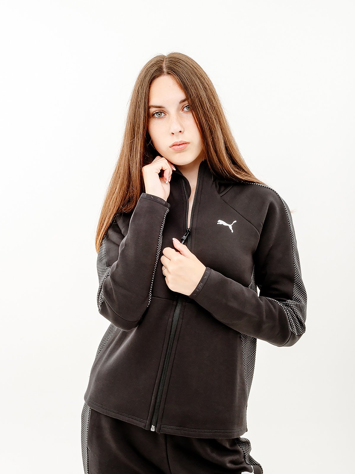 Джемпер Puma EVOSTRIPE Full-Zip Hoodie XS, фото №1