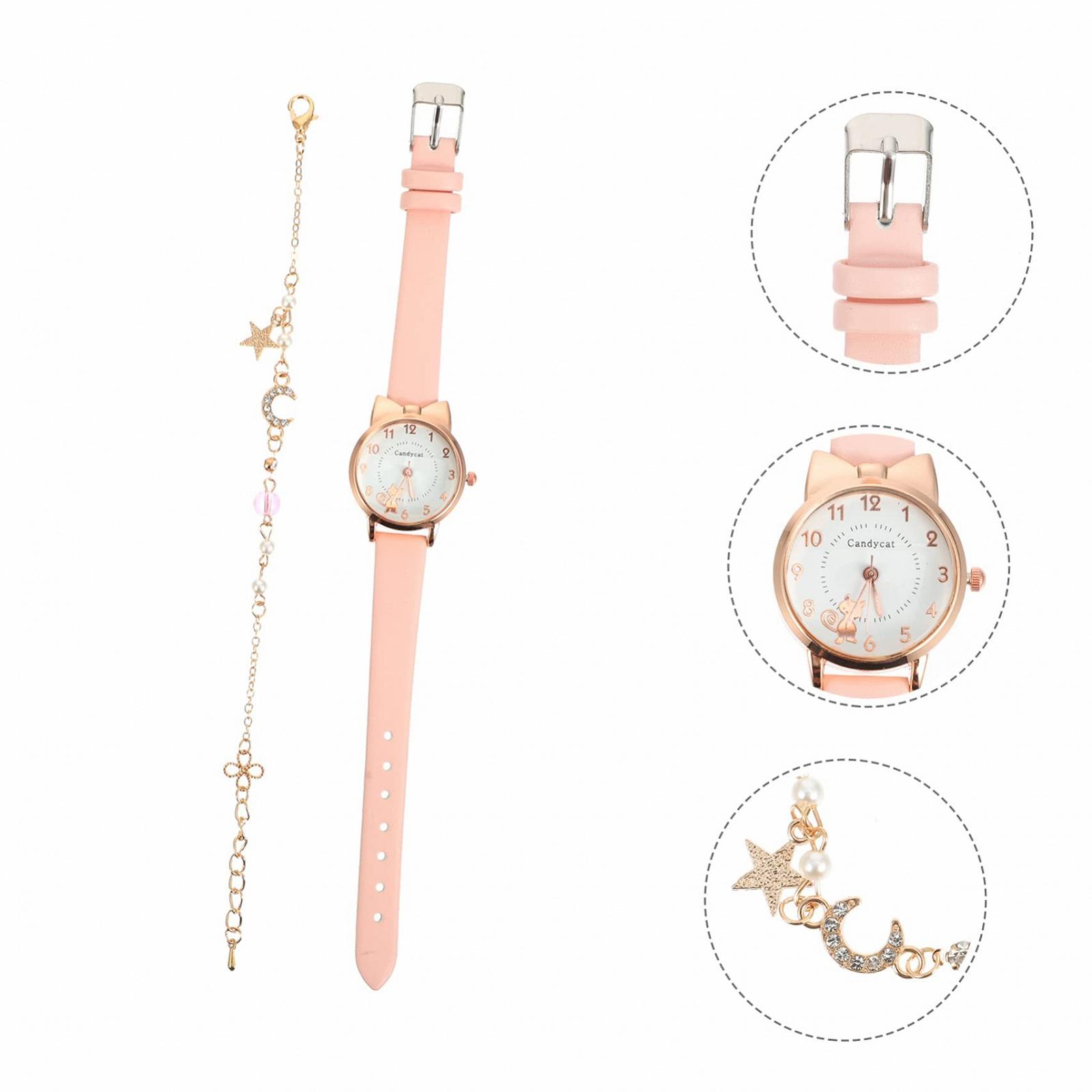 Часы-браслет LIFKOME Cute Cat Moon для женщин, розовое стекло, фото №4 Часы-браслет LIFKOME Cute Cat Moon для женщин, розовое стекло, фото №4