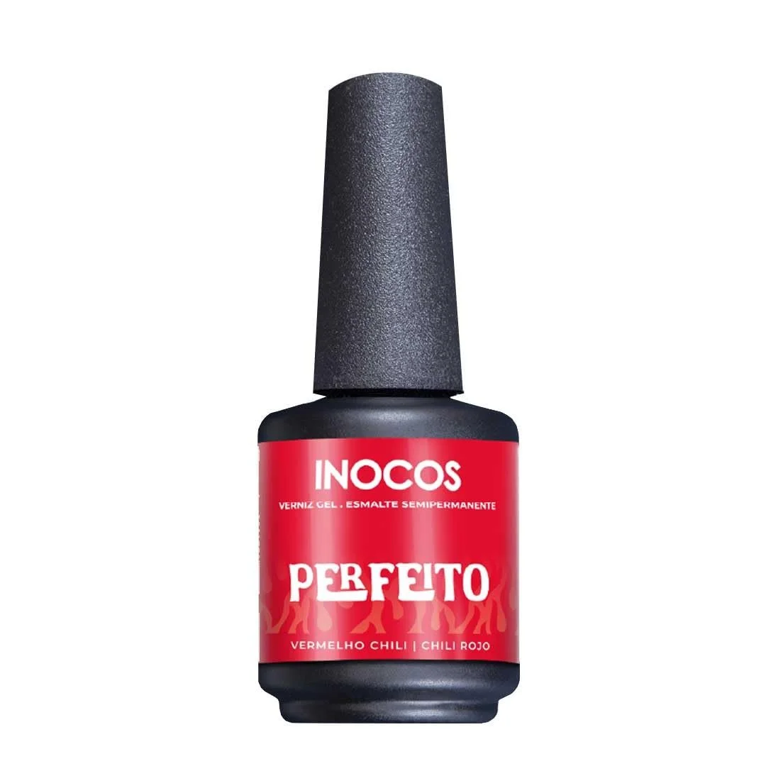 Гель-лак Inocos Acertar em Cheio Perfeito NL3 Chili Red, фото №1 Гель-лак Inocos Acertar em Cheio Perfeito NL3 Chili Red, фото №1