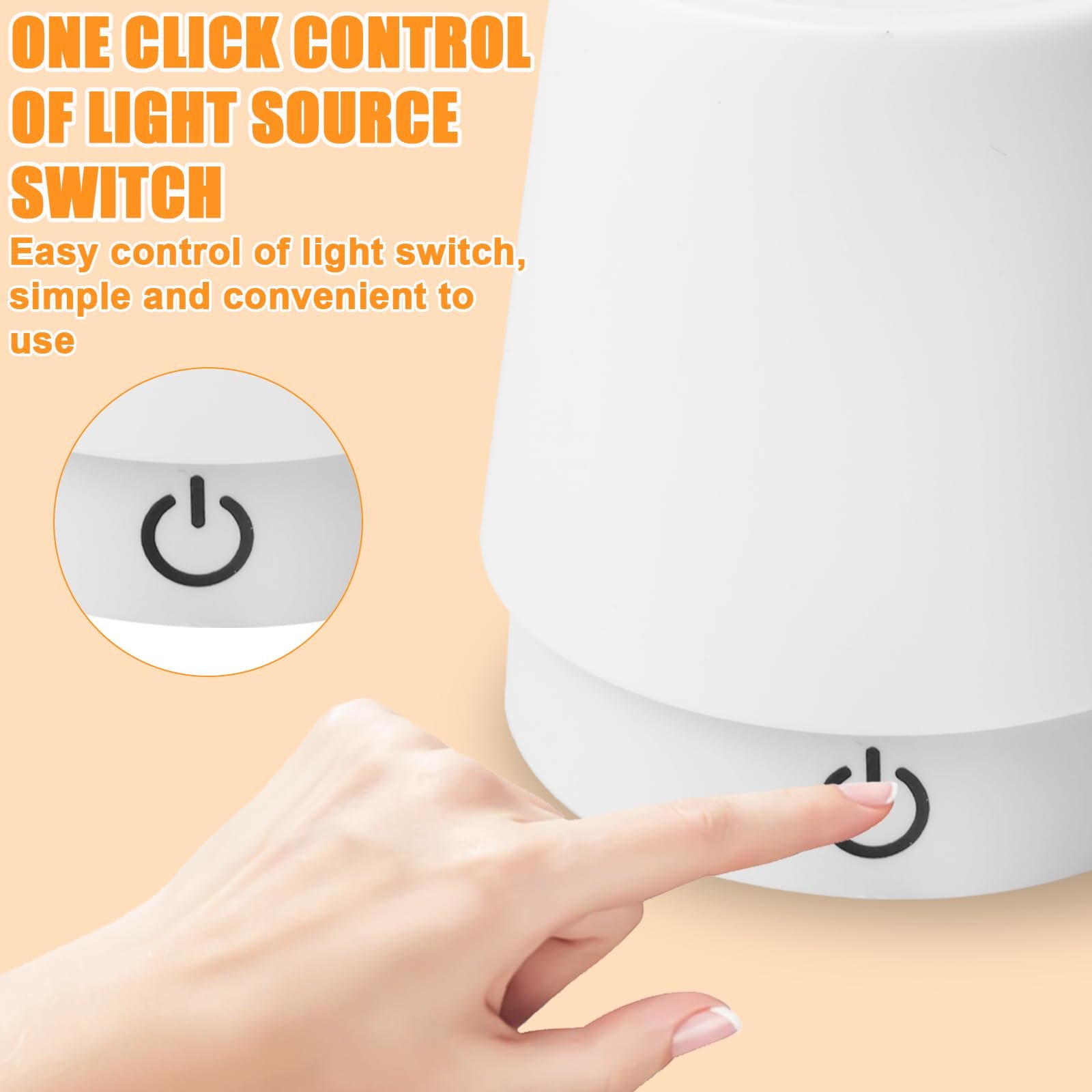 Настільна лампа LED акумуляторна USB телескопічна регульована висота тепле світло 2 шт., фото №4