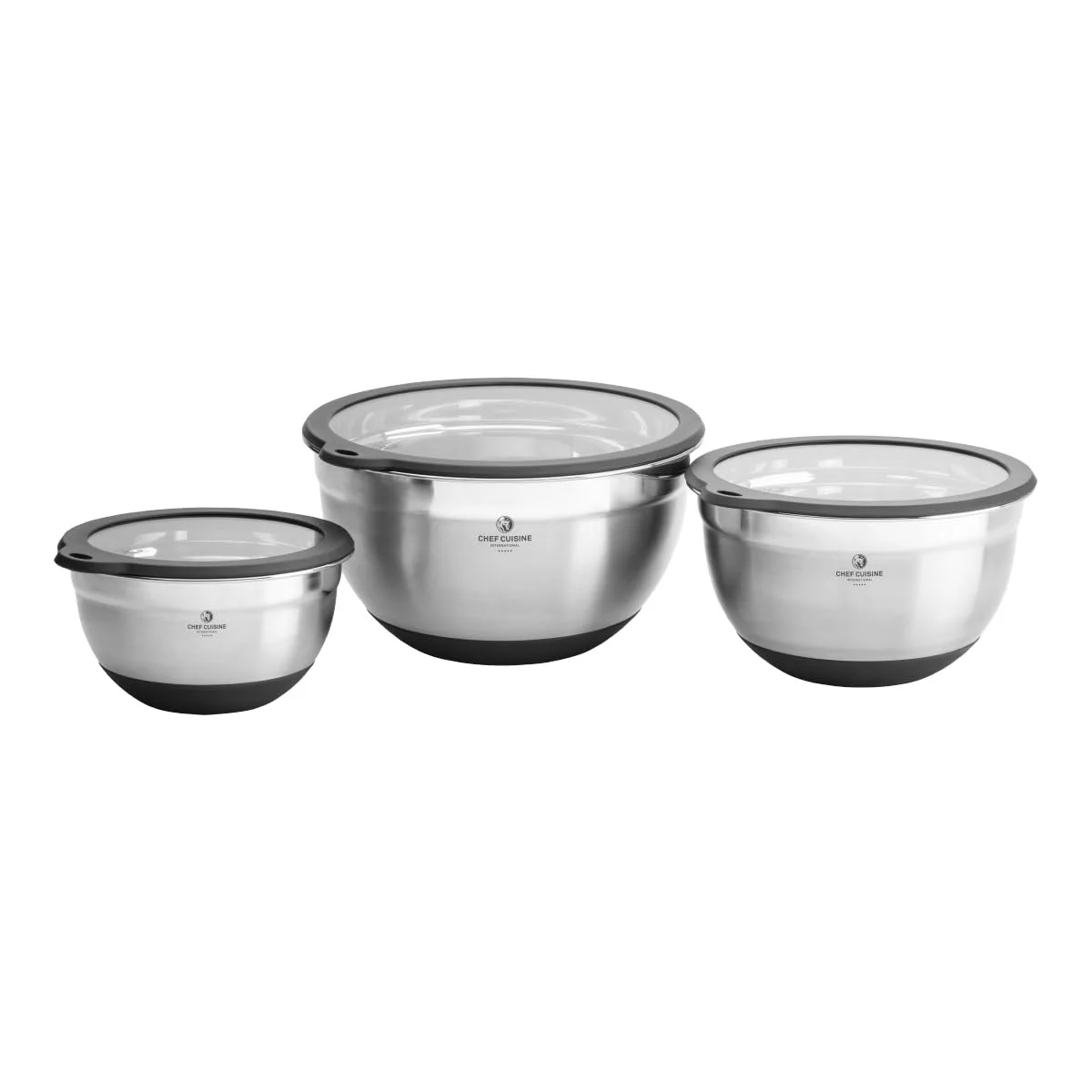 Миски Chef Cuisine нержавіюча сталь Набір 3 шт., фото №1 Миски Chef Cuisine нержавіюча сталь Набір 3 шт., фото №1