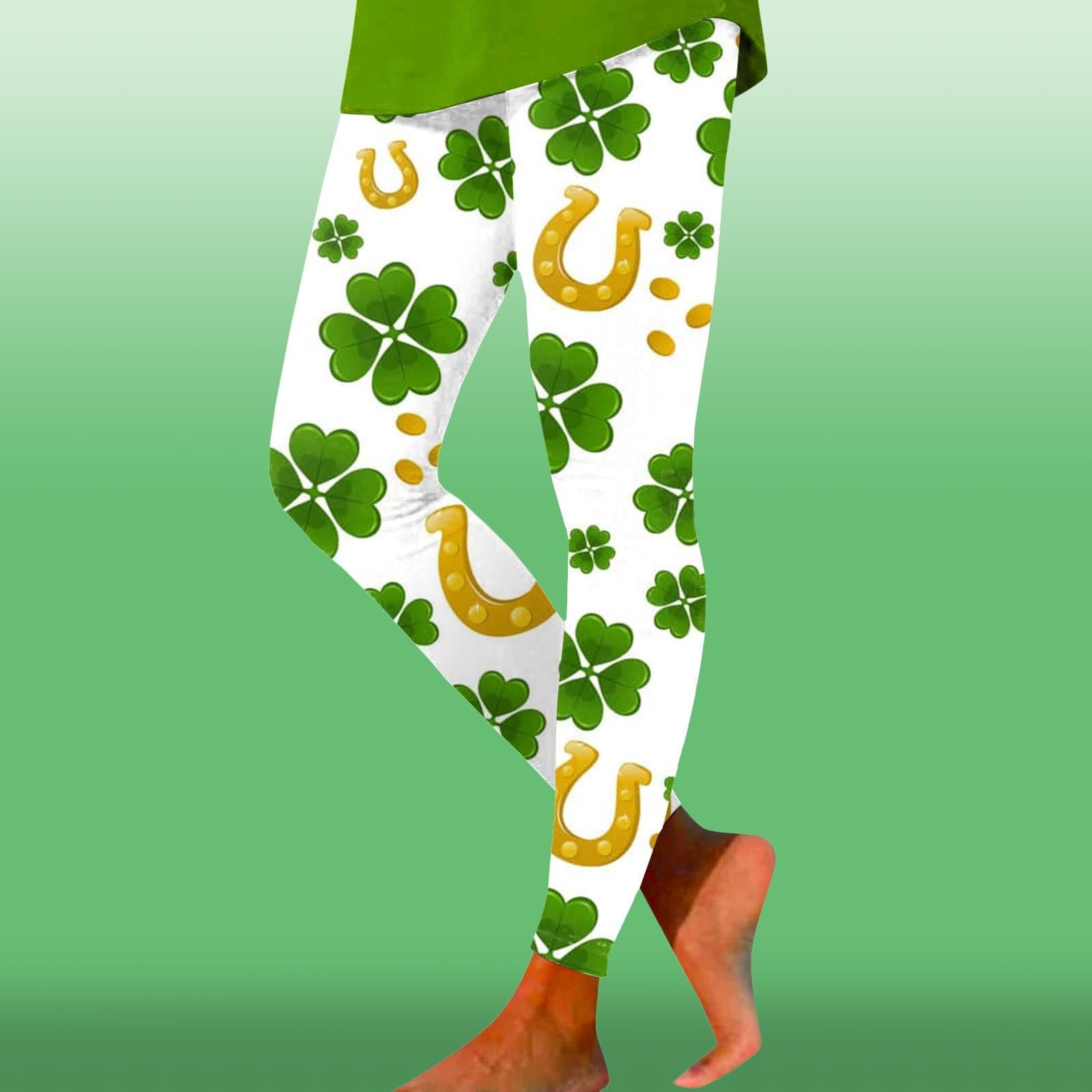 Термо Легінси Жіночі St. Patrick's Day З Малюнком Довгі Утеплені Щільні Непрозорі, фото №4