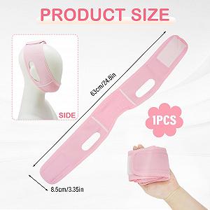 Маска для подтяжки подбородка Chinology, ремешок для сна, маска для подтяжки подбородка для мужчин и женщин, многоразовая, V-образная подтяжка лица, регулируемый редуктор подтяжки лица, дышащая synthetic.ua - Фото 1