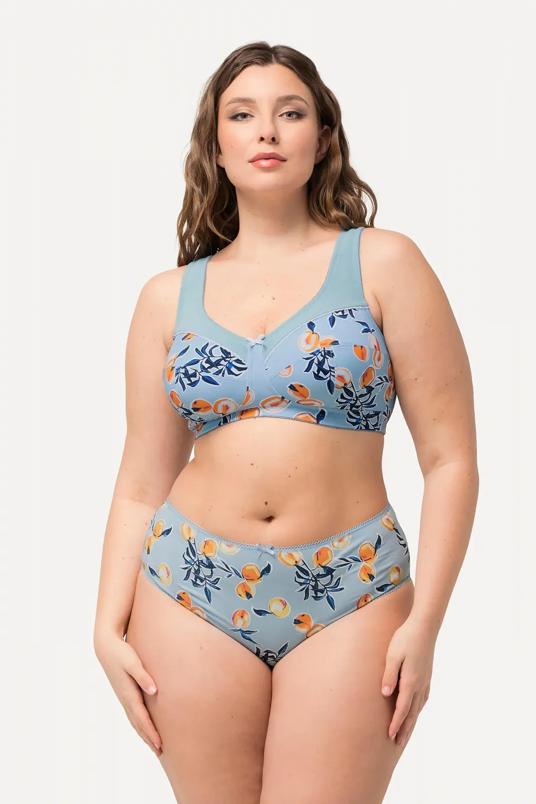 Бюстгальтер Ulla Popken 826860 Plus Size розвантажувальний без кісточок Персиковий, фото №5 Бюстгальтер Ulla Popken 826860 Plus Size розвантажувальний без кісточок Персиковий, фото №5