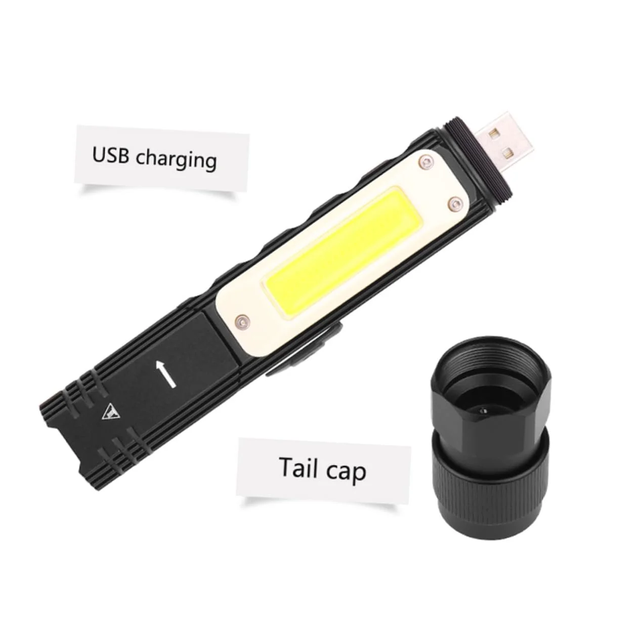 Ручний ліхтар HOMSFOU складаний з USB зарядкою Регульований та робоче світло Легкий для кемпінгу Надзвичайних ситуацій та активного відпочинку, фото №6 Ручний ліхтар HOMSFOU складаний з USB зарядкою Регульований та робоче світло Легкий для кемпінгу Надзвичайних ситуацій та активного відпочинку, фото №6