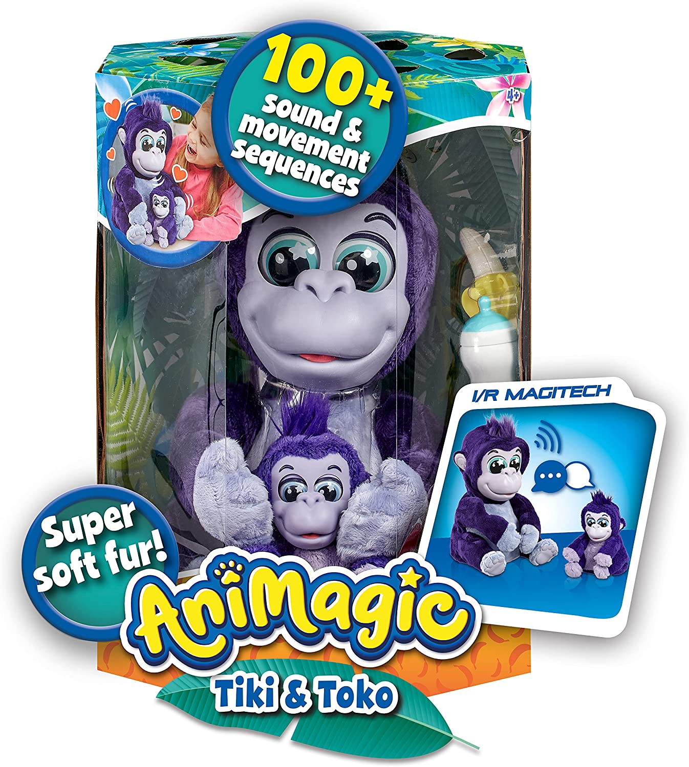 Интерактивная игрушка Animagic Tiki & Toko Gorillas 332421.002, фото №1