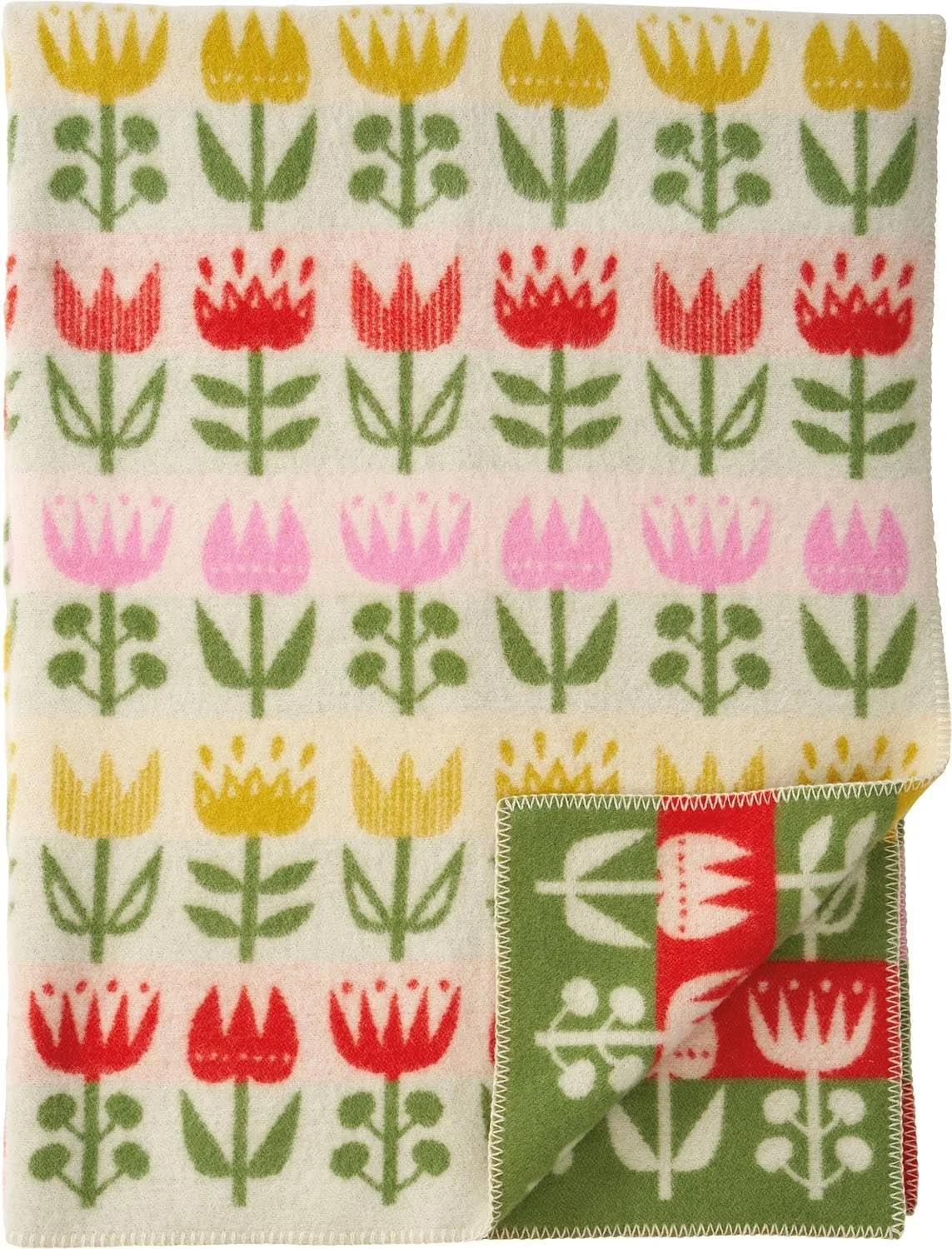 Плед Шерстяной Klippan Tulip 130 x 180 см Органическая Шерсть Разноцветный, фото №1