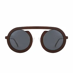 Солнцезащитные очки Ретро AOOLIA Круглые Металлические Эстетические Легкая оправа UV400 для женщин - Фото 1