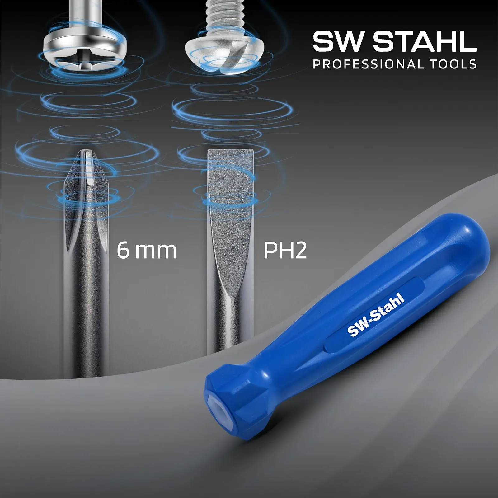 Викрутка переставна SW-Stahl 31100SB PH2/Slot 147 мм, фото №4
