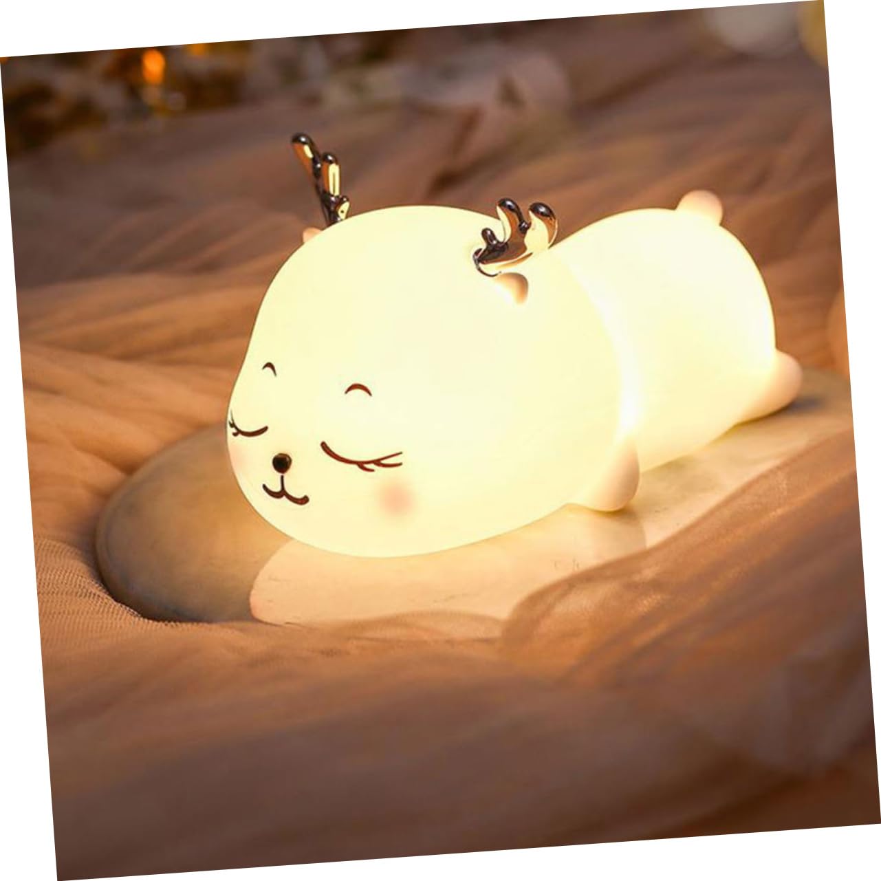 Ночник ORFOFE 1 x Little Milk Deer LED Белый Силикон, фото №3