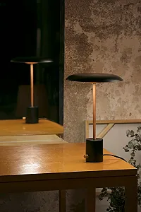 Настільна лампа Faro Hoshi 28388 LED 12 Вт 3000 K чорна/матова мідь synthetic.ua - Фото 1