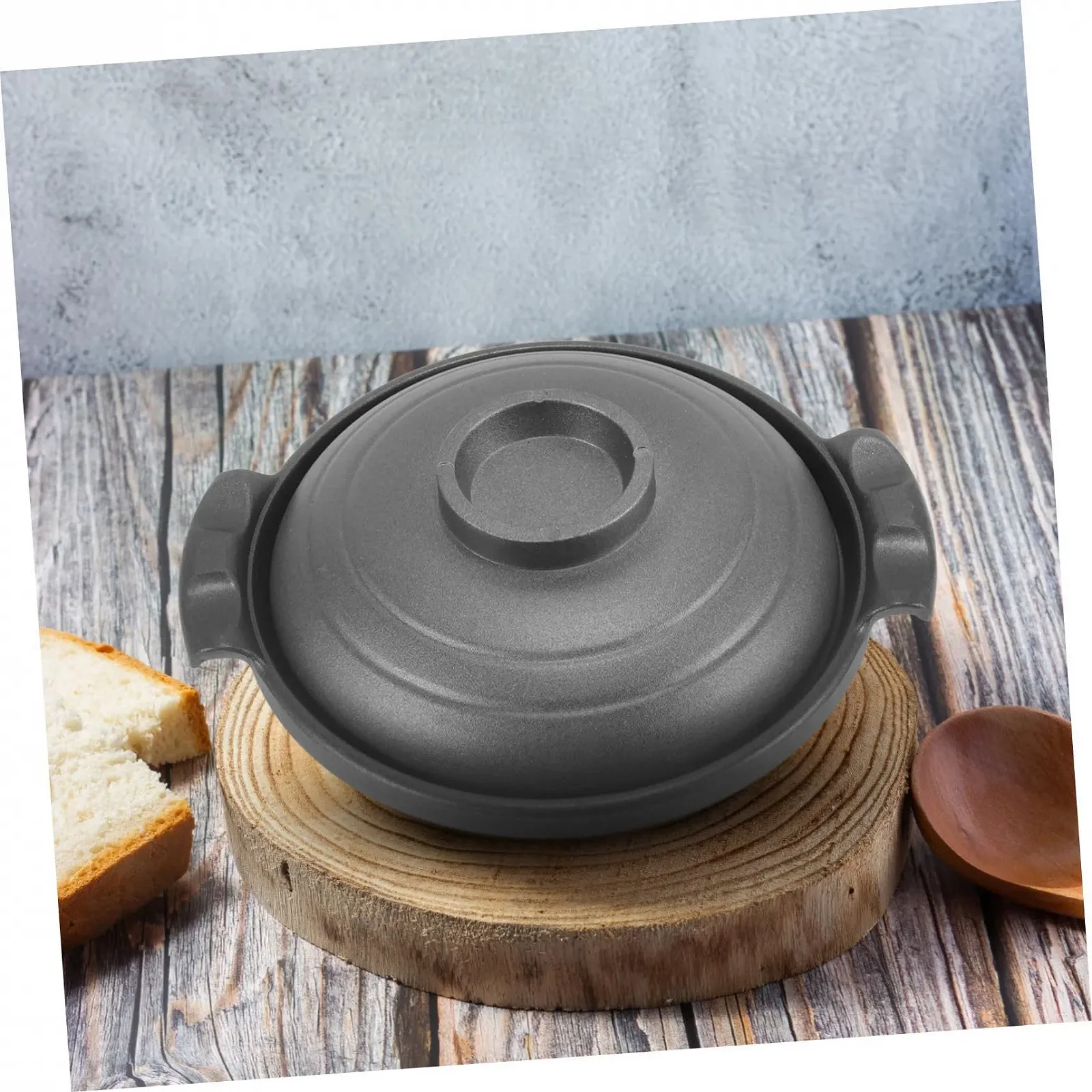 Каструля-сотейник Керамічна Антипригарна з подвійними ручками та кришкою, фото №3 Каструля-сотейник Керамічна Антипригарна з подвійними ручками та кришкою, фото №3