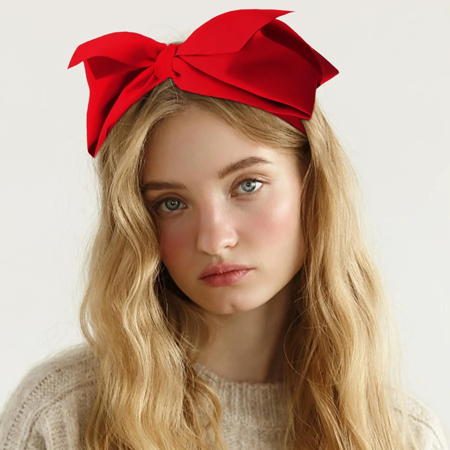 Обруч на голову з бантом Ретро Широка, фото №5