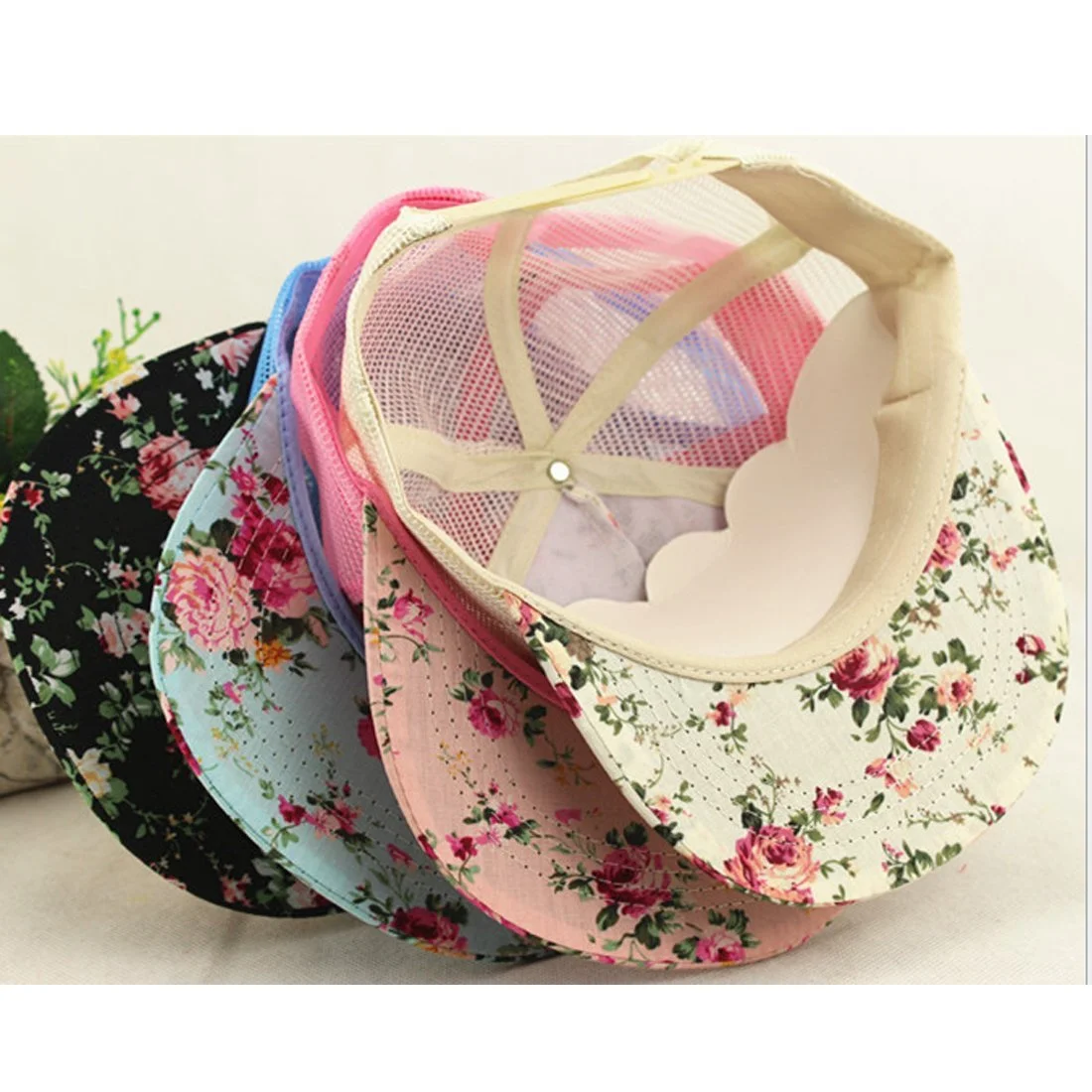 Бейсболка-тракер Belsen для дівчаток сітчаста квіткова, фото №3