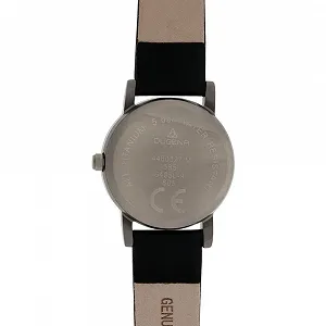 Унисекс часы Dugena Novum Титан Минеральное стекло Кожаный ремешок 5 bar synthetic.ua - Фото 1