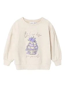 Толстовка для девочек NAME IT Nmfdinah Sweat Unb - Фото 1