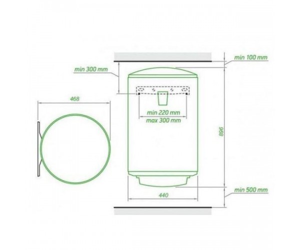 Водонагрівач бойлер електричний накопичувальний Tesy SimpatECO CTVOL 1004415 D07 TRC, фото №3 Водонагрівач бойлер електричний накопичувальний Tesy SimpatECO CTVOL 1004415 D07 TRC, фото №3
