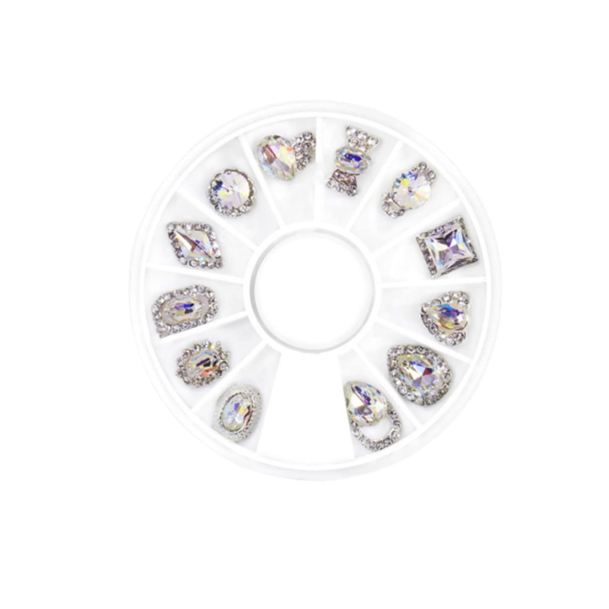 Наклейки для ногтей Стразы 3D Стеклянные Гавайские Леи Белый Готический Головной убор Лолита Свадебные Аксессуары для волос Аксессуары для маникюра, фото №2