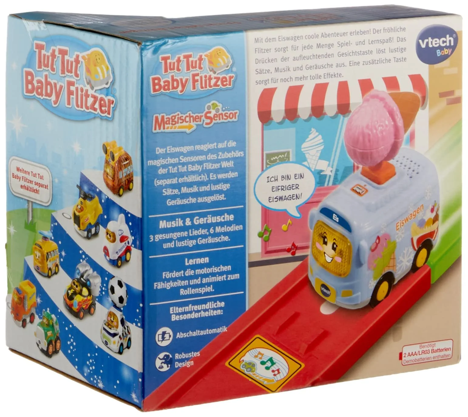 Іграшка Vtech TUT Baby Speedster Special Edition Ice Cream Truck, кольорова, фото №3