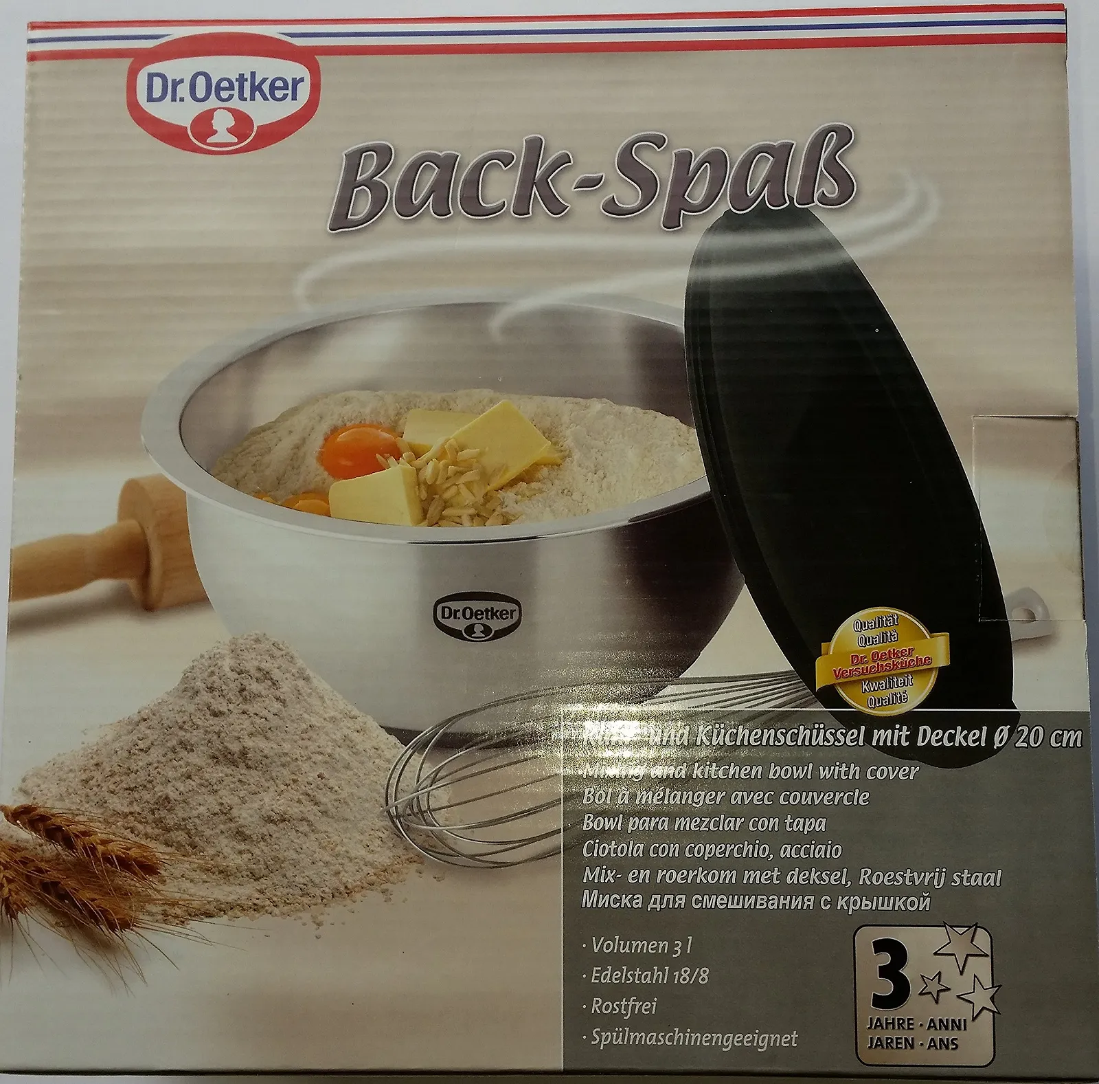 Миска для змішування Dr. Oetker Back Fun 2.5 л з нековзною основою, фото №3