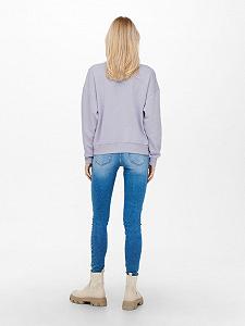 Худі ONLDISNEY LIFE L/S MINNIE FLOWER BOX SWT 15250095-Cosmic Sky-Print:MINNIE HAPPY ONLY Бузковий L synthetic.ua - Фото 1