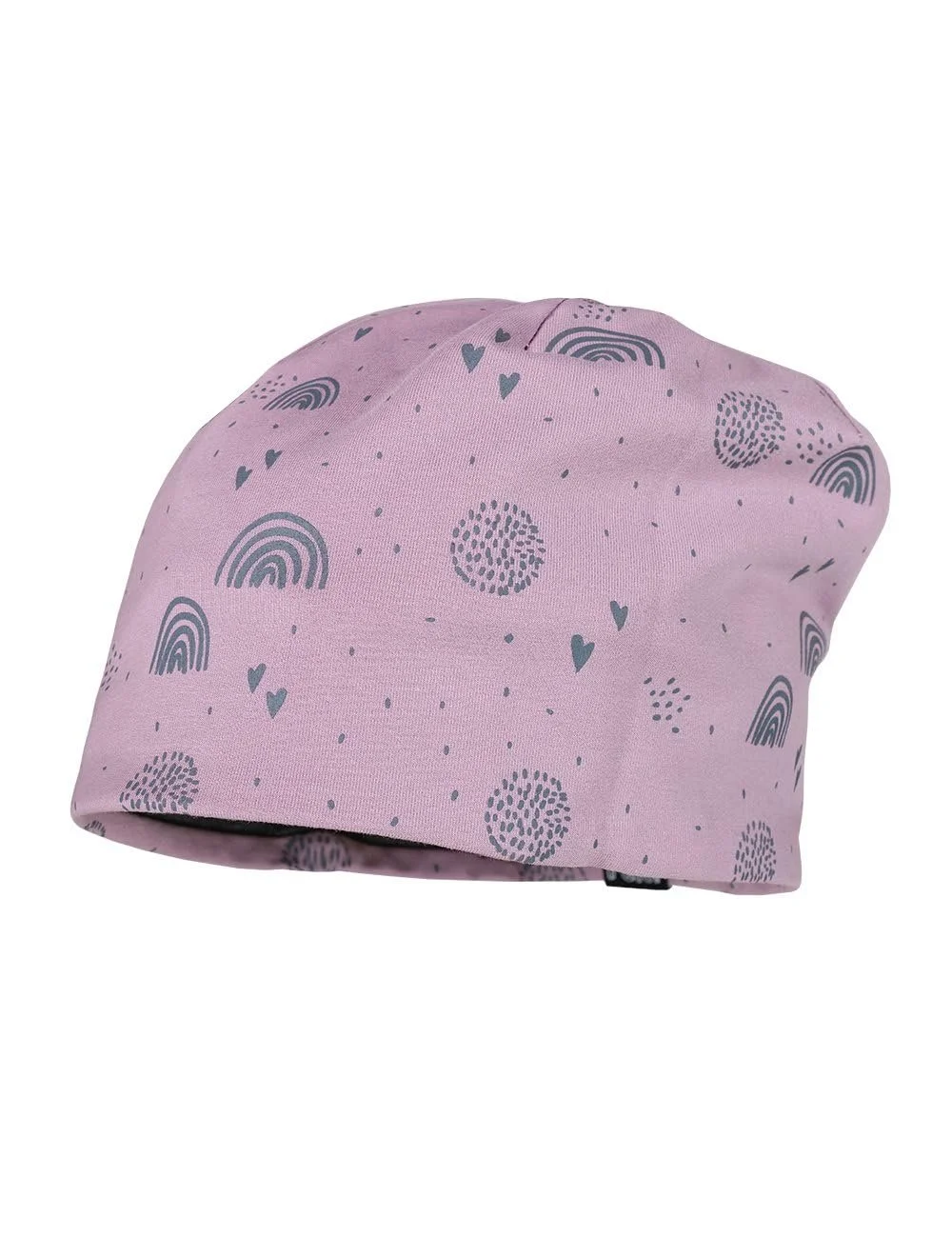 Шапка-біні Maximo Mini Rainbow Love Reversible, фото №2