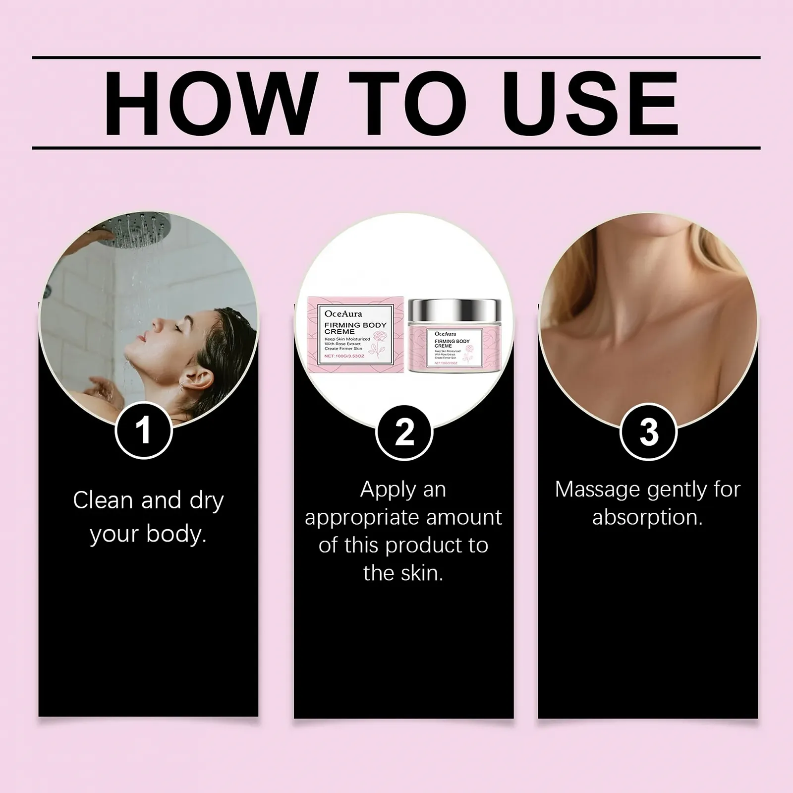 Крем для тела Lift Укрепляющий для тела, Свежий аромат, Глубокое увлажнение и разглаживание, Увлажняет (Розовый), фото №6