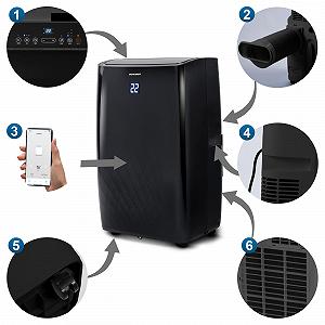 Мобильный кондиционер Berdsen 14000 BTU Tuya Smart synthetic.ua - Фото 1