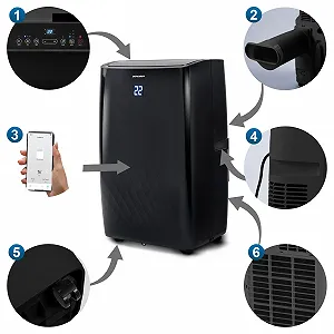 Мобільний кондиціонер Berdsen 14000 BTU Tuya Smart synthetic.ua - Фото 1