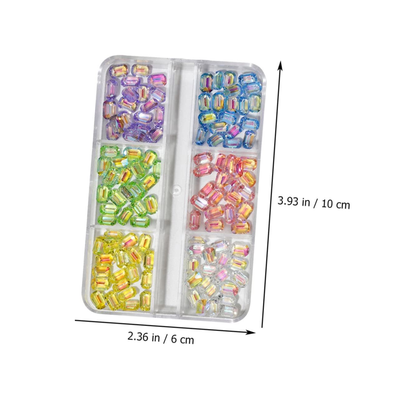 Аксессуары для ногтей FOMIYES 2 коробки Цветные стразы для ногтей Украшения для ногтей Аксессуары для ногтей Драгоценности для ногтей Стразы Хрустальный набор страз для ногтей, фото №4