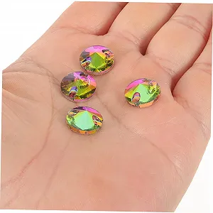 Стрази Пришивні скляні круглі 48 шт synthetic.ua - Фото 1