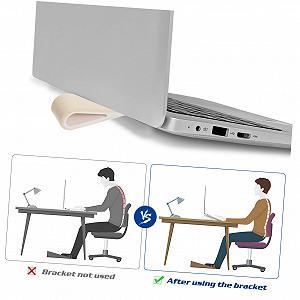 Подставка для ноутбука Tofficu, 2 шт, Легкая, Силиконовая, Нескользящая, с эргономичным углом наклона, защита от царапин для офиса и дома synthetic.ua - Фото 1