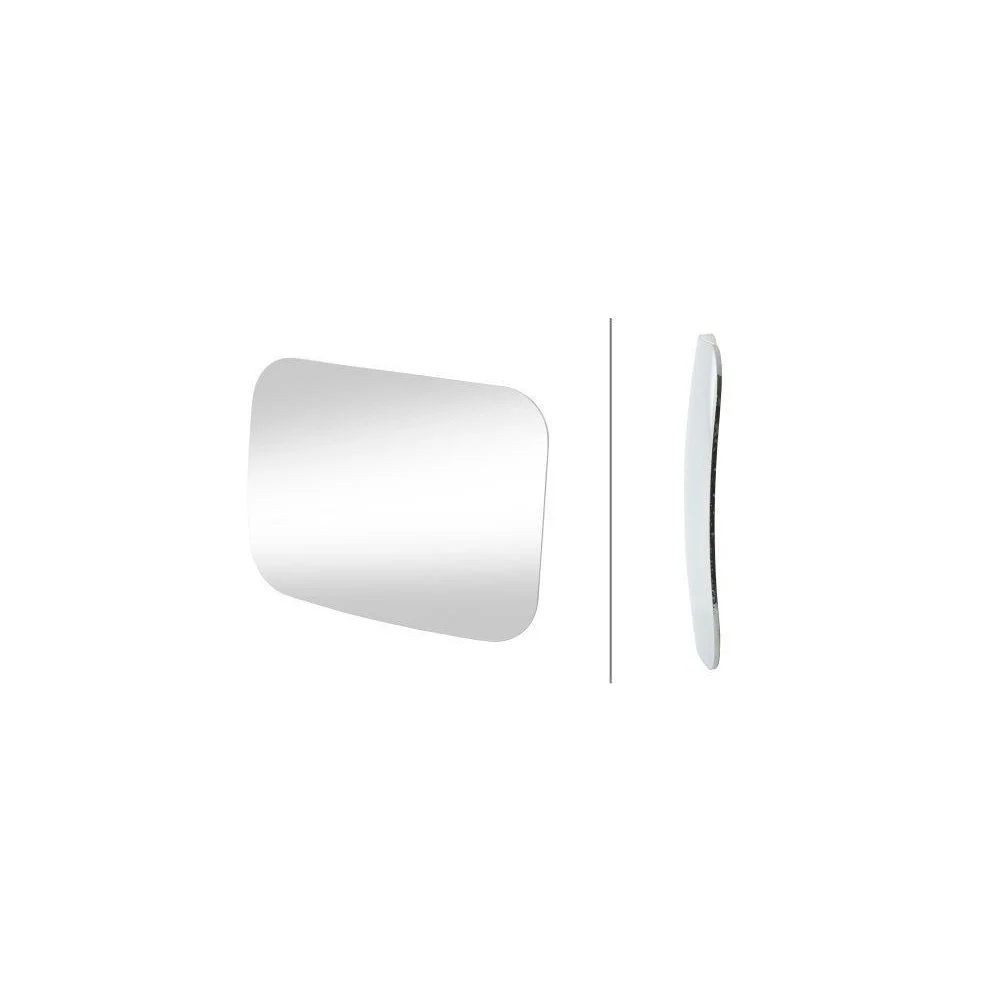 Стекло зеркала HELLA 9EY 561 814-001 для AUWÄRTER MAN MERCEDES-BENZ VW NEOPLAN, фото №1