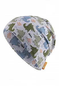 Шапка Sterntaler Crocodile из меланжевого джерси с УФ-защитой 50+ - Фото 1