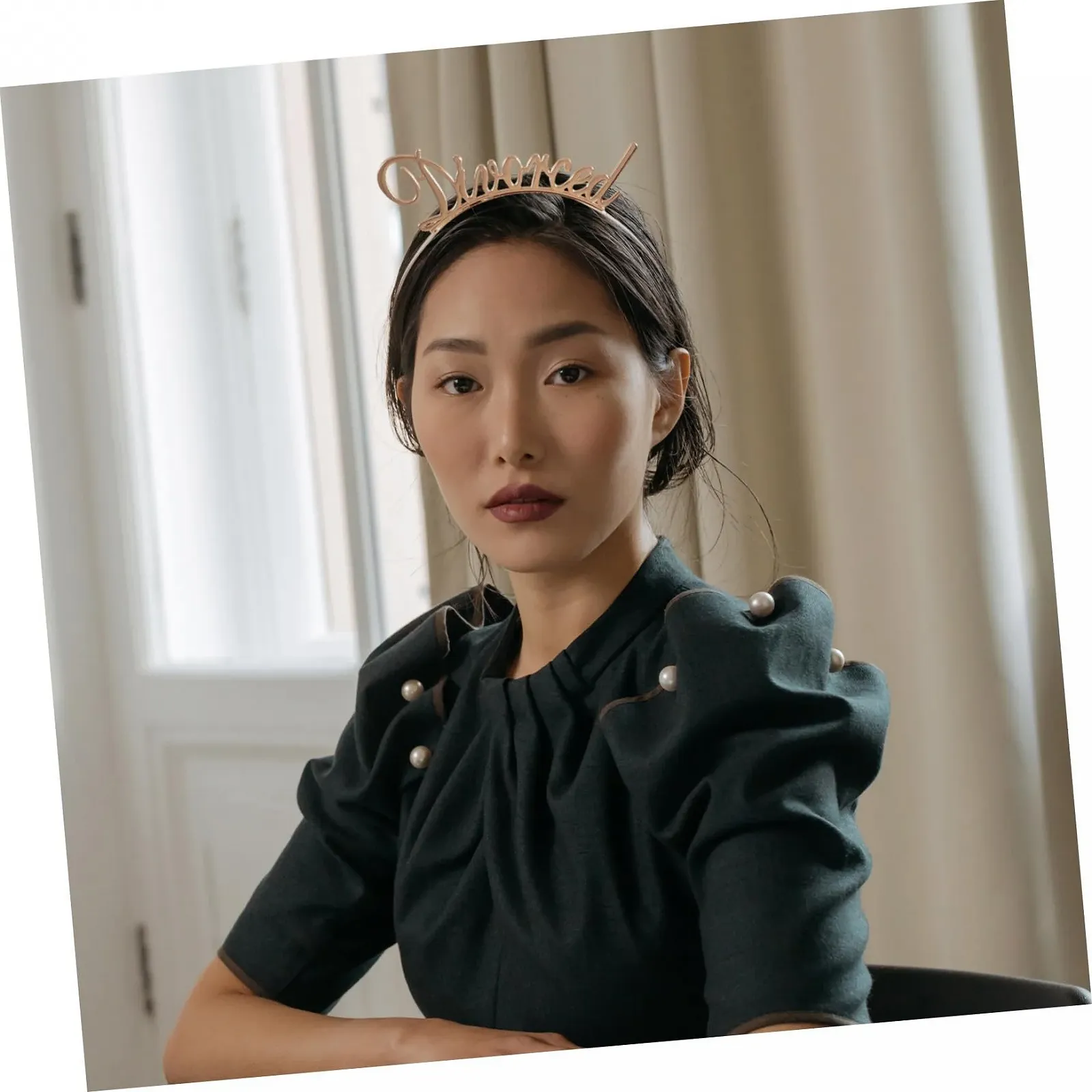 Обруч Метал з літерами Divorced Party, 2 шт, фото №3